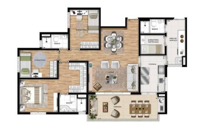 Apartamento à venda com 3 quartos, 111m² - Foto 19