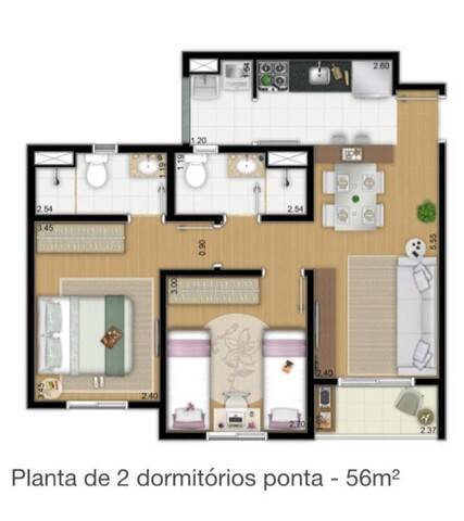 Apartamento à venda com 2 quartos, 56m² - Foto 23