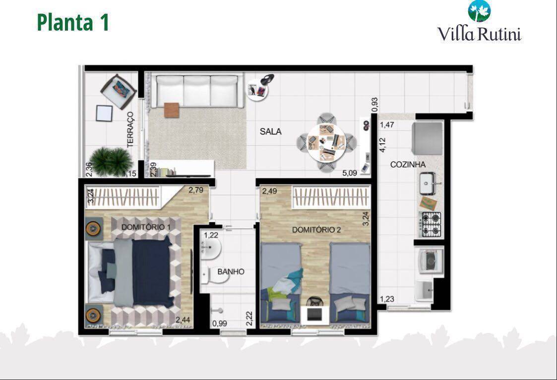 Apartamento à venda com 2 quartos, 50m² - Foto 23